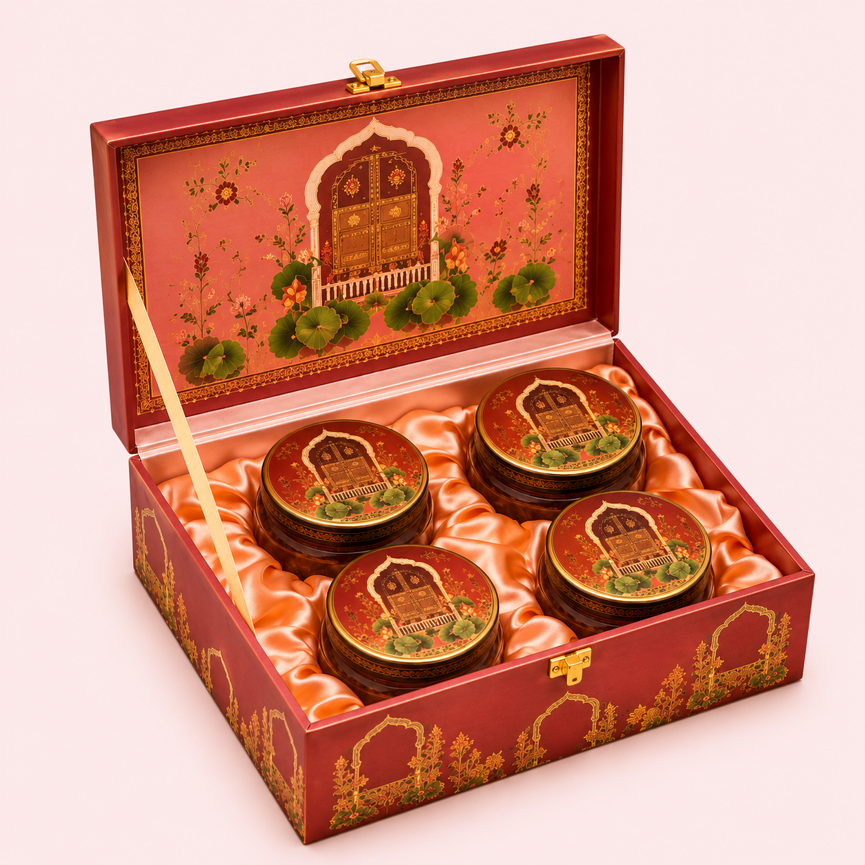 4 Jar Dry Fruit Box